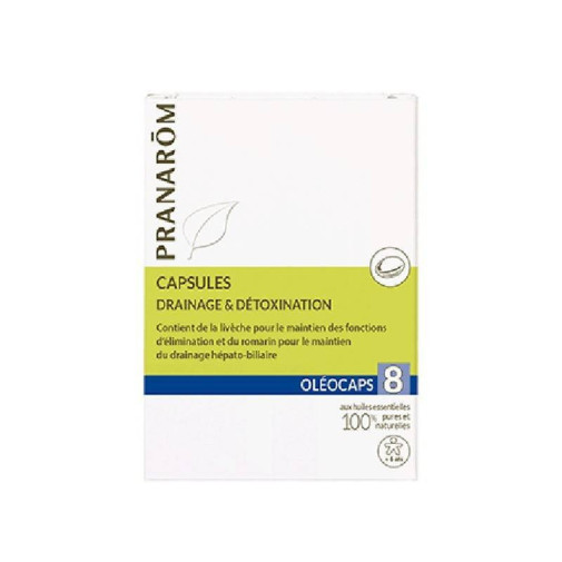 Pranarom Oleocaps 8 Depuración 30 Cápsulas
