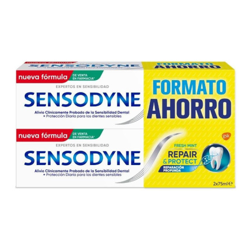 Repair And Protect Fresh Mint Duplo 2X75Ml Pasta Dentífrica Sensodyne