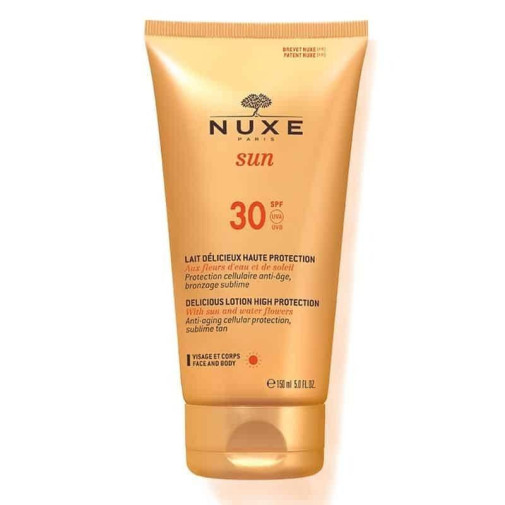 Nuxe Sun Loción Deliciosa Rostro Y Cuerpo Spf 30 150Ml