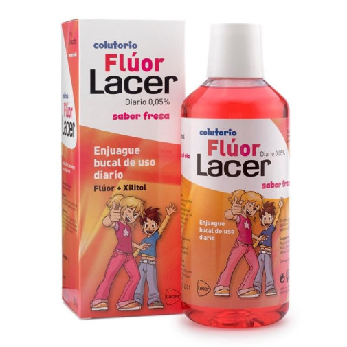 Lacer Junior Colutorio Flúor Diario Sabor Fresa 500 ml