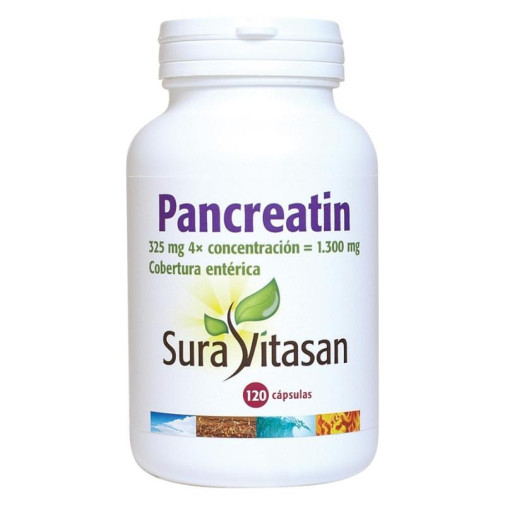 Pancreatin 1300 Mg 120 Cápsulas Sura Vitasan