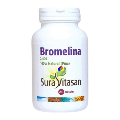 Bromelina 2.400  500 Mg  90 Cápsulas Sura Vitasan