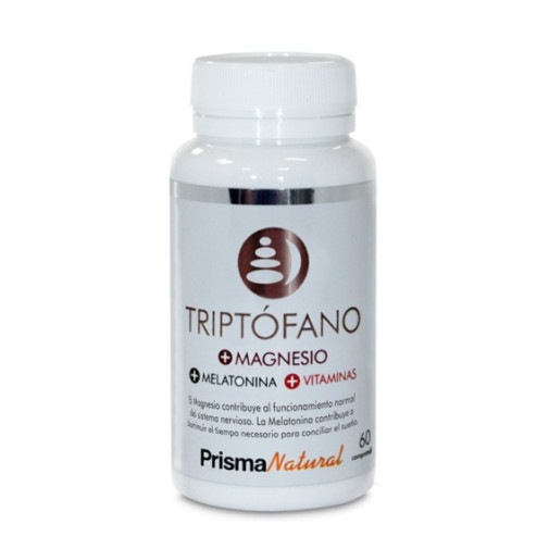 Triptófano + Magnesio + Melatonina + Vitaminas 60 Comprimidos Prisma Natural