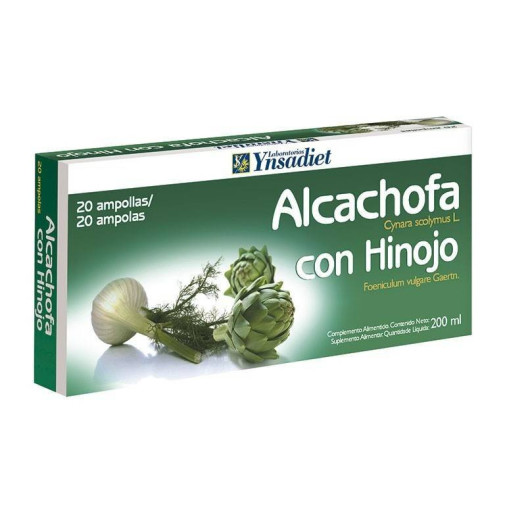 Alcachofa Con Hinojo 20 Ampollas De 10 Ml Ynsadiet
