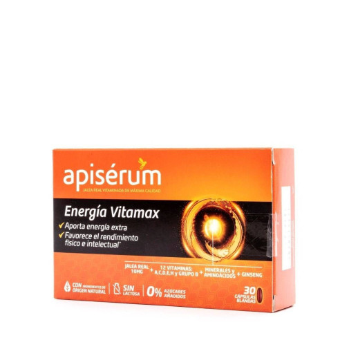 Apiserum Energia Vitamax 30 Caps Blanda