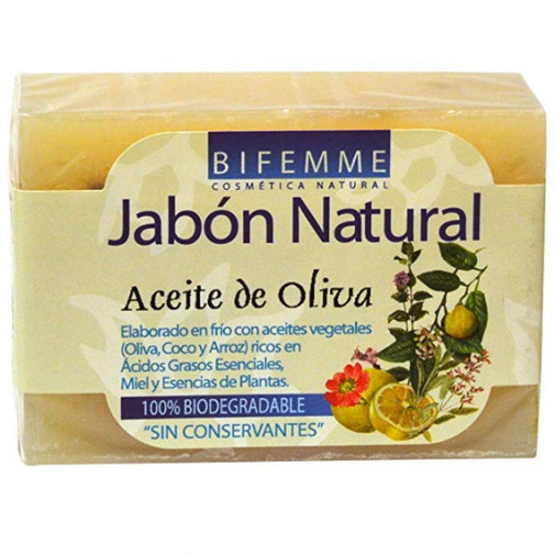 Jabón Natural De Aceite De Oliva 100 G Bifemme