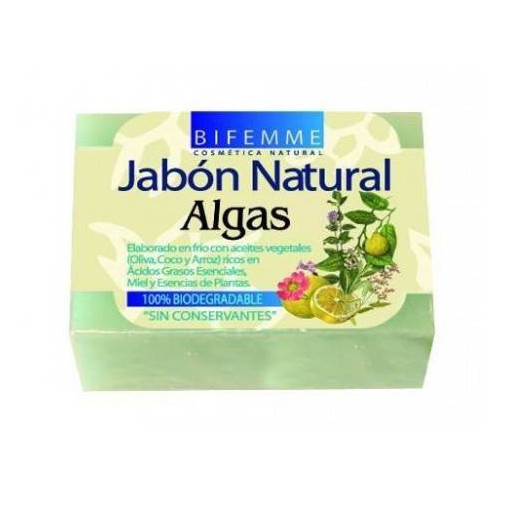 Jabón Natural De Algas 100 G Bifemme