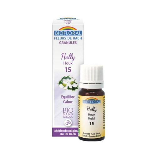 Holly   Acebo 15 (Equilibrio Y Calma) Flores De Bach Bio Gránulos Sin Alcohol 9 Gr Biofloral