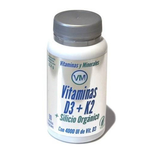 Vitamina D3 + K2 + Silicio Orgánico 90 Cápsulas Ynsadiet