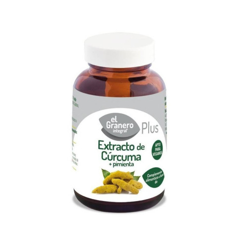 Extracto De Curcuma + Pimienta 430 Mg 60 Cápsulas El Granero