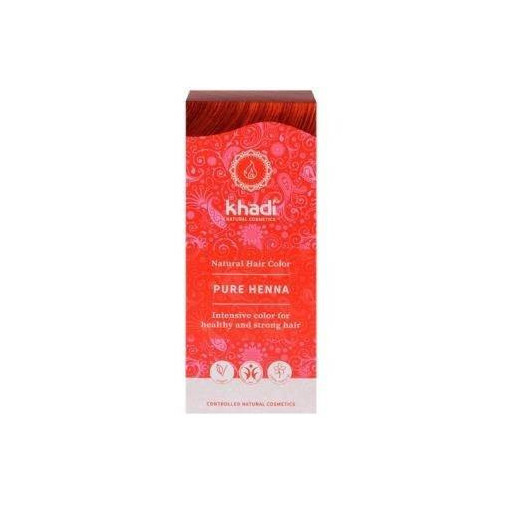 Hena Natural Pura Rojo 100 Gr Khadi