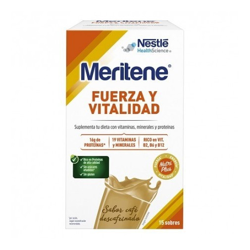 Meritene Polvo Cafe Descafein. 15 Sobre
