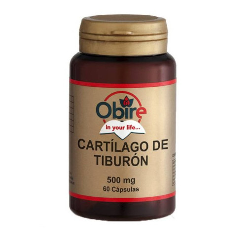 Cartilago De Tiburon 500 Mg 60 Cápsulas Obire