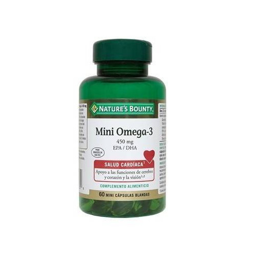 Mini Omega 3 450 Mg Epa/Dha 60 Cápsulas Nature´S Bounty