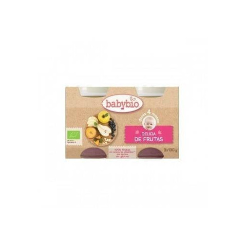 Babybio Potito Delicia De Frutas 2 X 130 Gr