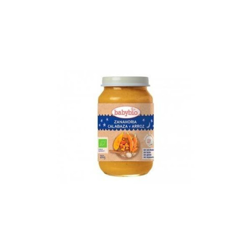 Babybio Buenas Noches Zanahoria Calabaza Y Arroz 200 Gr