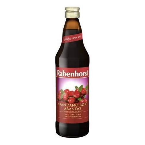 Zumo De Arandano Rojo Americano 750 Ml Rabenhorst