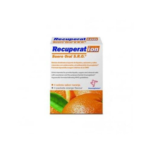 Recuperat Ion Suero Oral Sabor Naranja 4 Sobres