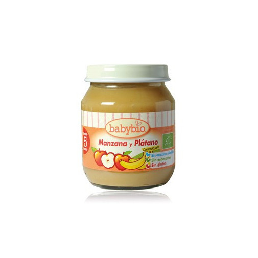 Babybio Manzana Y Platano 2 X 130 Gr