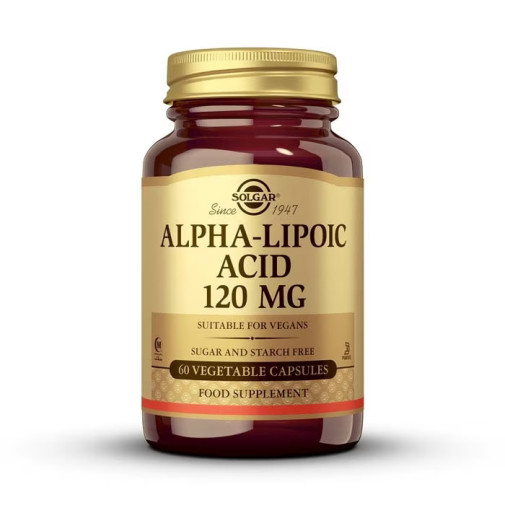 Solgar Ácido Alfa Lipoico 120 Mg 60 Cápsulas Vegetales