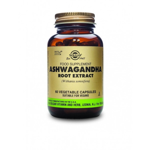 Solgar Extracto De Raíz De Ashwagandha 60 Cápsulas