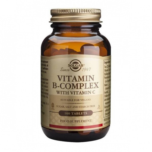 Solgar B Complex Con Vitamina C 100 Comprimidos