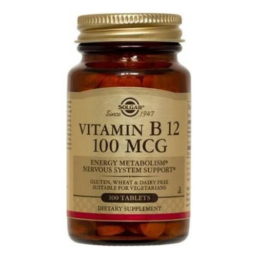 Vitamina B12 100 Mg 100 Comprimidos Solgar