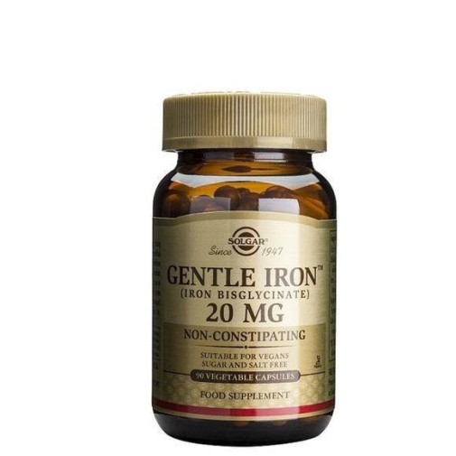 Hierro Gentle 20 Mg 180 Cápsulas Solgar