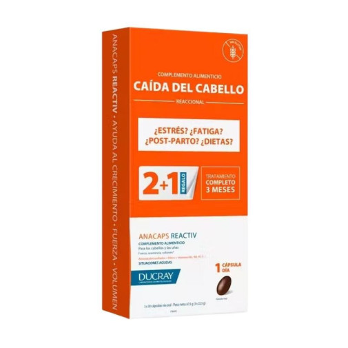 Ducray Anacaps Reactiv Triplo 3X30 Cápsulas