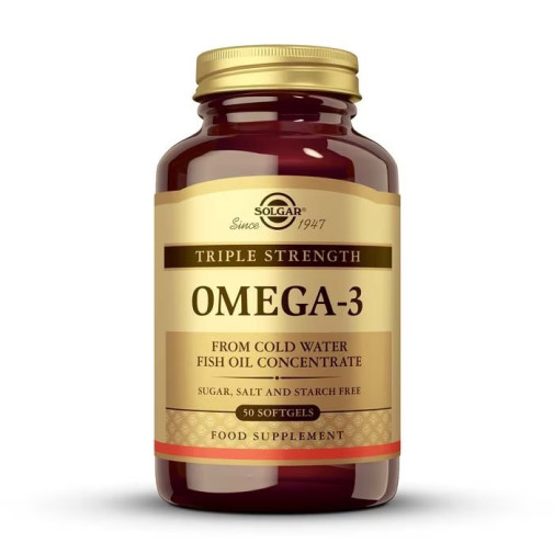 Solgar Omega 3 Triple Concentración 50 Cápsulas Blandas