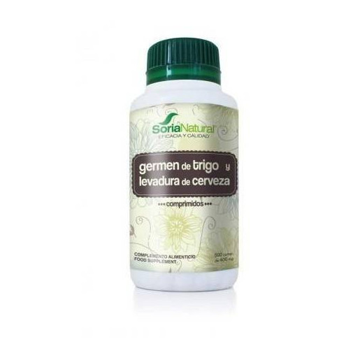 Germen De Trigo Y Levadura De Cerveza 500 Comprimidos Soria Natural