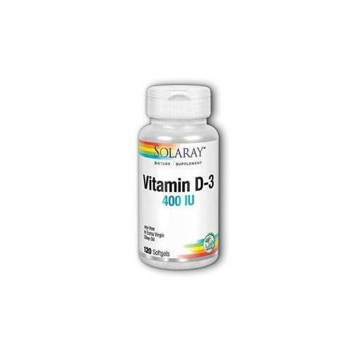 Vitamina D3 400 Ui 120 Perlas Solaray