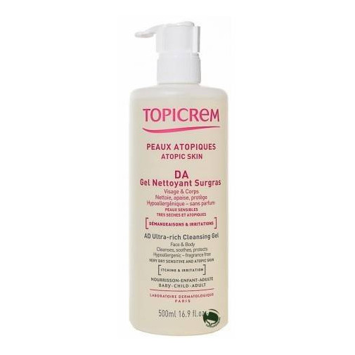Topicrem Da Gel Sobreengrasante 500 Ml