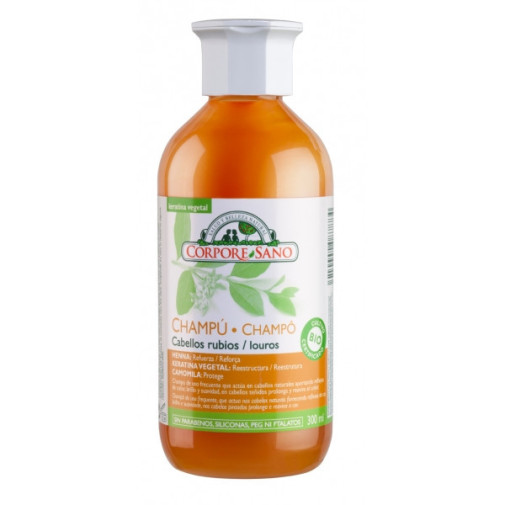 Champu De Henna Para Cabello Rubio 300 Ml Corpore Sano