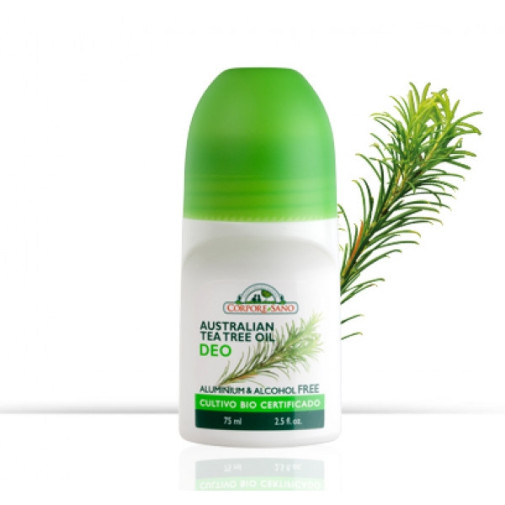 Desodorante Roll On De Aceite Del Arbol Del Te 75 Ml Corpore Sano