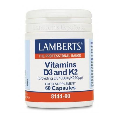 Vitamina D3+K2 60 Comprimidos Lamberts