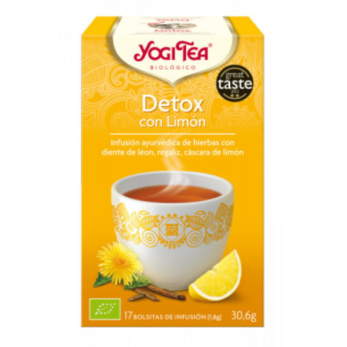 Yogi Tea Detox Con Limon 17 Filtros 1,8 Gr