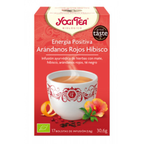 Yogi Tea Energia Positiva Arandanos Hibisco 17 Infusiones