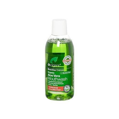 Enjuague Bucal Con Aloe Vera Organico 500 Ml Dr. Organic