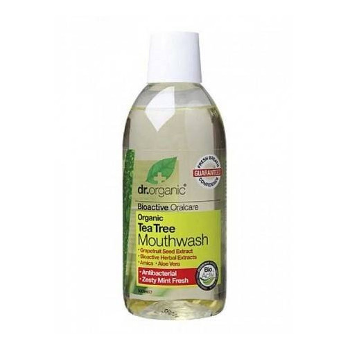 Enjuague Bucal Con Arbol Del Te Organico 500 Ml Dr. Organic