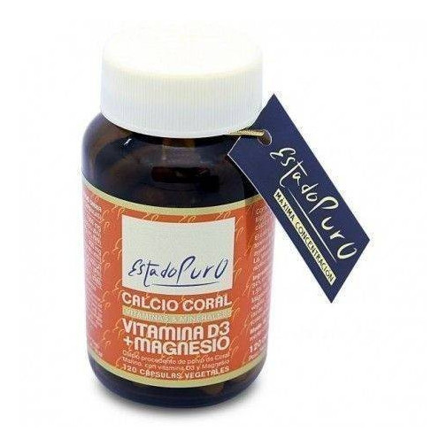 Calcio Coral+ Vitamina D3+ Magnesio 120 Cápsulas Tongil