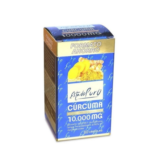 Curcuma En Estado Puro 10.000 Mg 80 Cápsulastongil