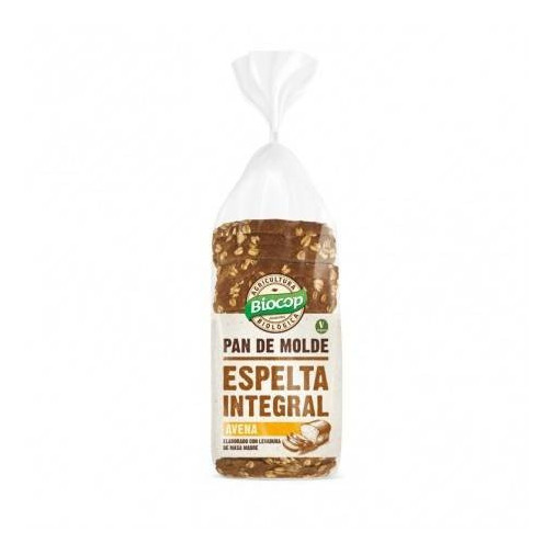 Pan De Molde Espelta Integral Avena 400 Gr Biocop