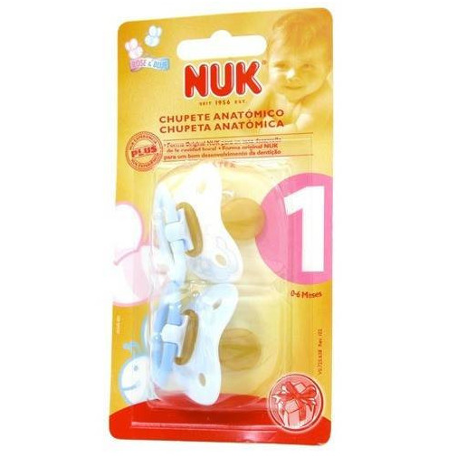 Chupete Nukete Baby T1 Latex Blue 2 Unidades Nuk