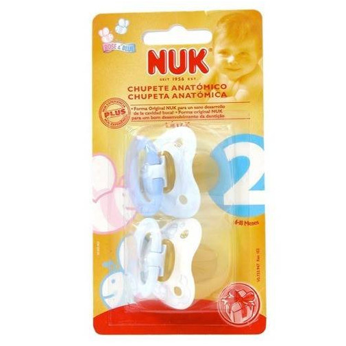 Chupete Nukete T2 Blue Latex Blister 2 Unidades Nuk