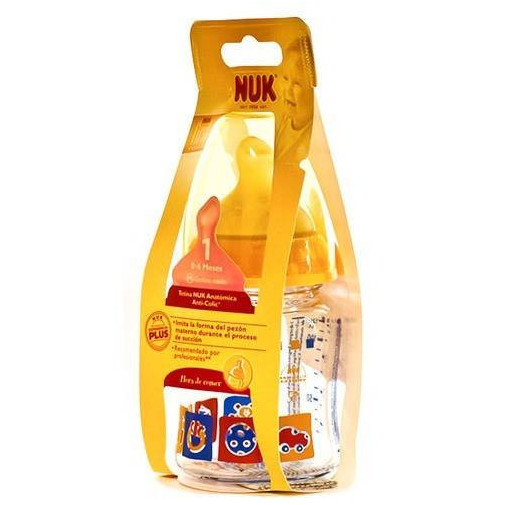 Biberon First Choice Cristal Latex +1 Mes 120 Ml Nuk