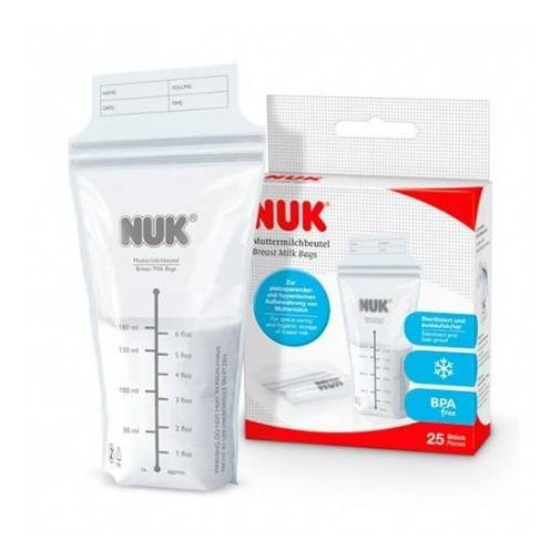 Bolsas De Leche Materna 25 Unidades Nuk