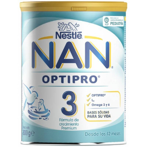 Nan Optipro 3 Leche Crecimiento 800 Gr