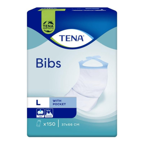 Tena Baberos Desechables Talla Grande 150 Unidades