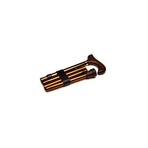 Muletilla Aluminio Plegable Puño Derby Bronce Prim